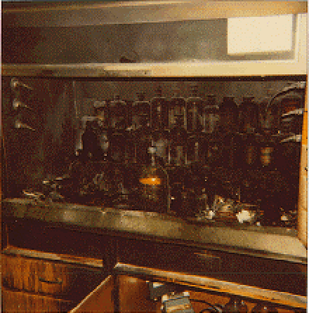 Fume hood after explosion